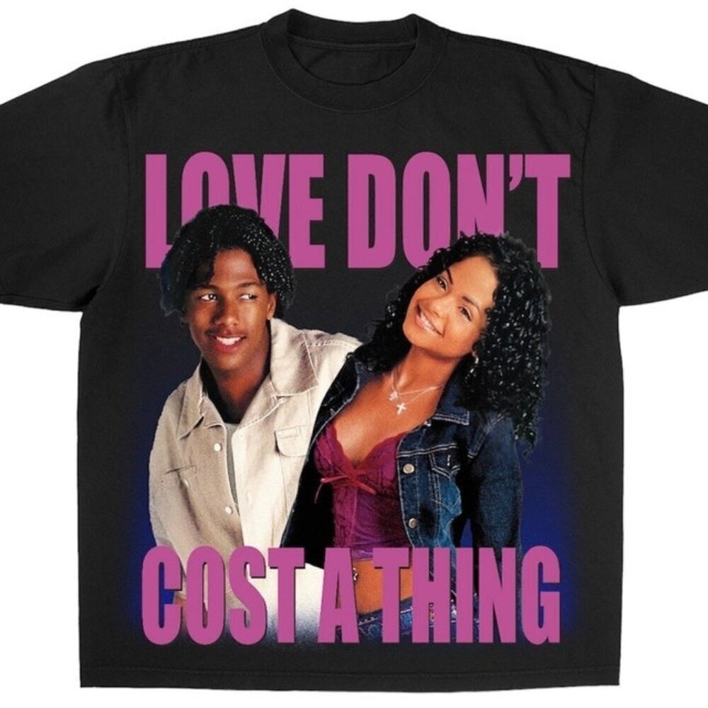 Love Dont Cost A Thing Graphic Quote Retro Style Unisex T-Shirt